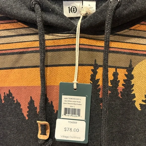 Striped Forest Graphic Hoodie - Picture 5 of 6